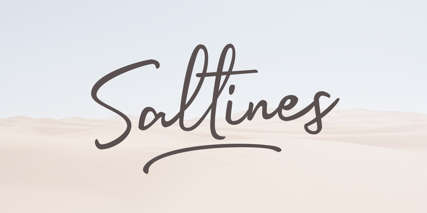 Пример шрифта Saltines